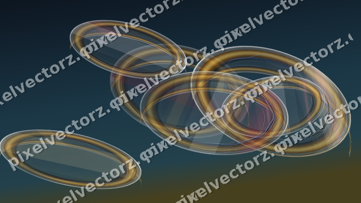 Abstract glass arc in dark pink and amber