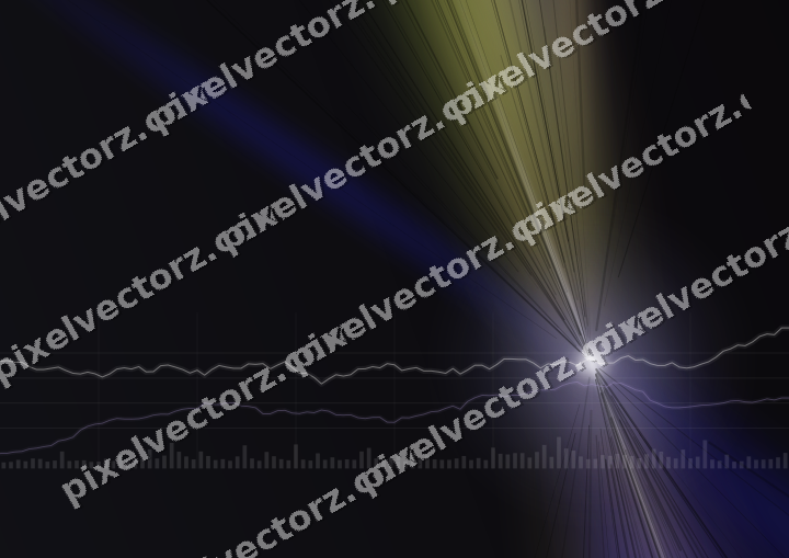 Leuchtender Neon Diagramm Hintergrund in Blau und Violett
