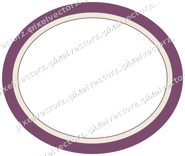 Dekorativer Zierrahmen in Dunkelmagenta und Limette mit Oval