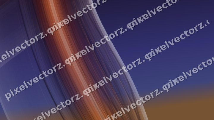 Abstrakter Glasbogen in Orange und Blau