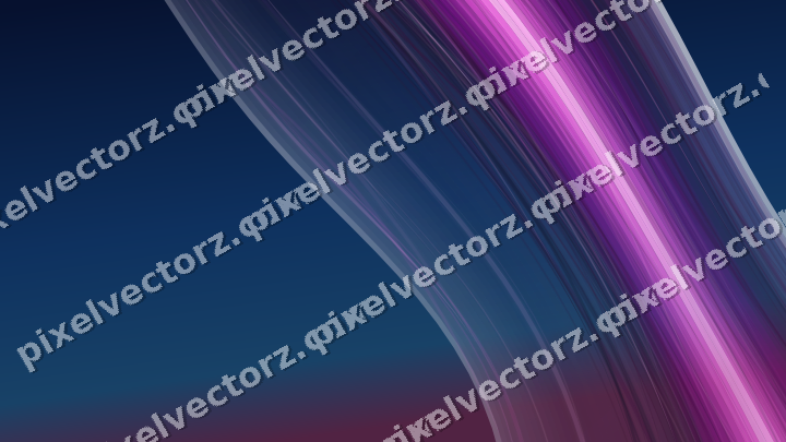 Abstrakter Glasbogen in Violett und Blau