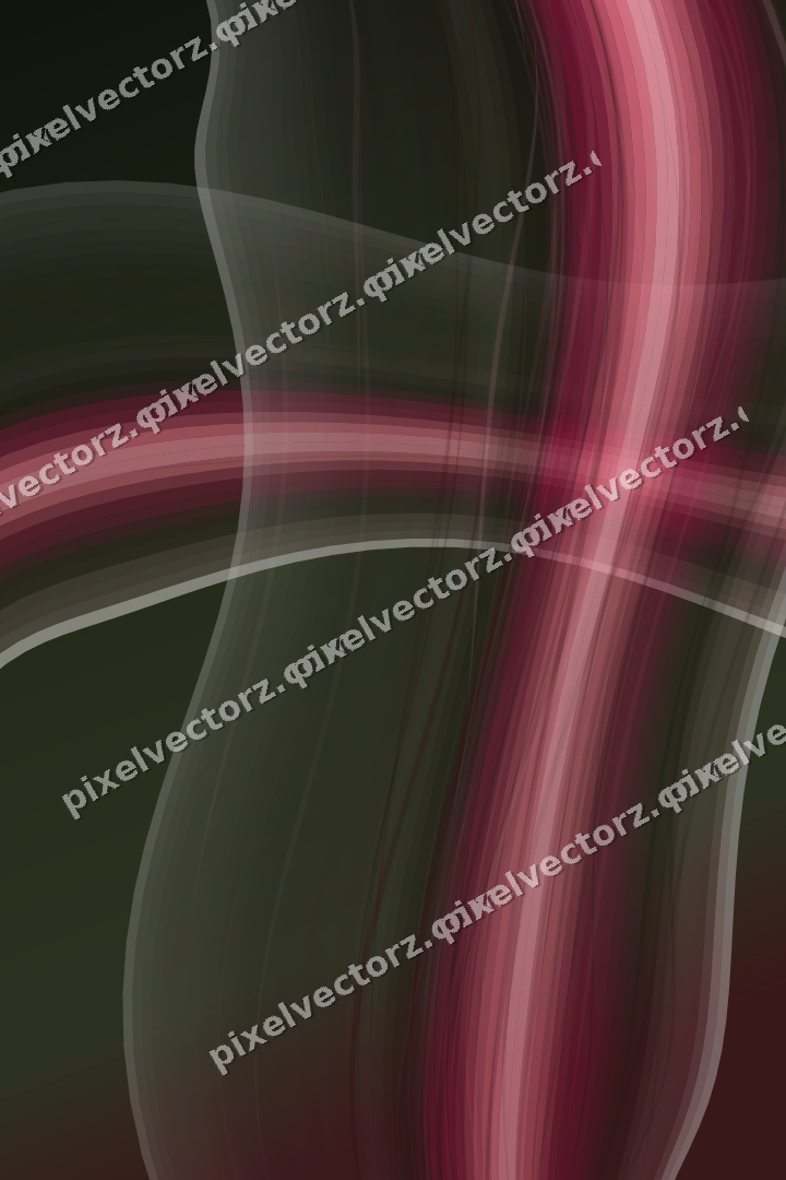 Abstrakter Glasbogen in Rosa und Dunkellimette