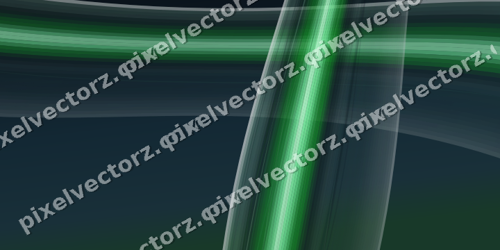 Abstrakter Glasbogen in Grün und Petrol