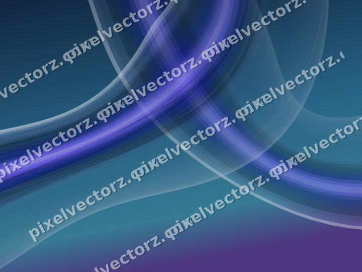 Abstrakter Glasbogen in Blau und Türkis