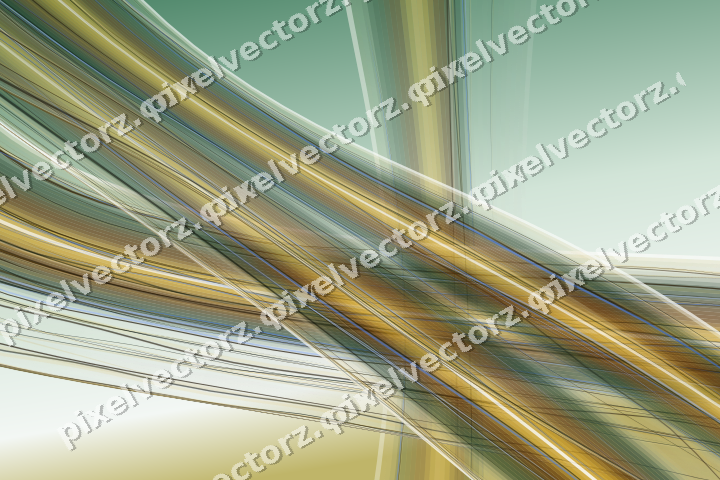 Abstrakter Glasbogen in Dunkelgrün und Bernstein