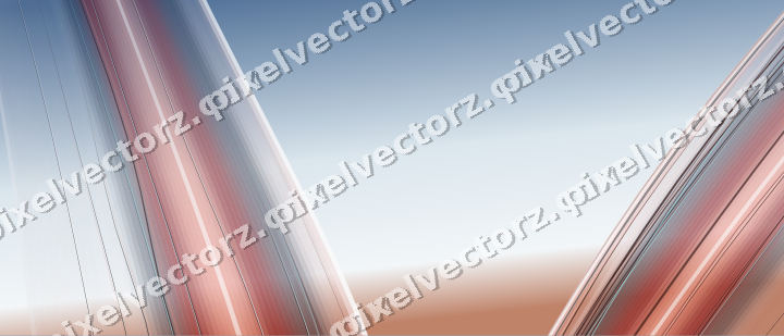 Abstrakter Glasbogen in Gelb und Rot