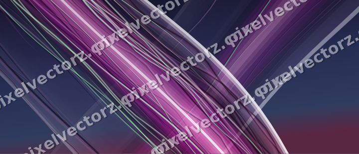 Abstrakter Glasbogen in Violett und Blau