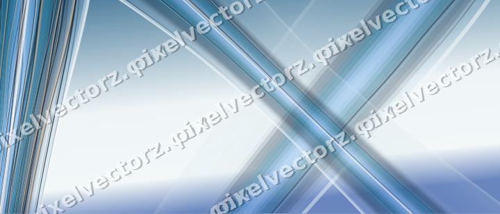Abstrakter Glasbogen in Türkis und Blau