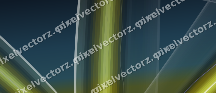 Abstrakter Glasbogen in Gelb und Grau