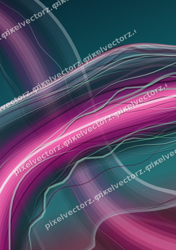 Abstrakter Glasbogen in Magenta und Violett