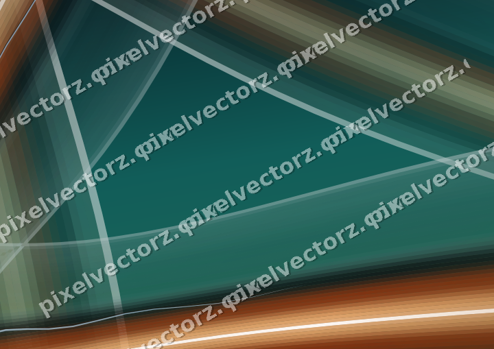 Abstrakter Glasbogen in Dunkelpetrol und Orange