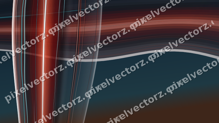 Abstrakter Glasbogen in Rot und Orange