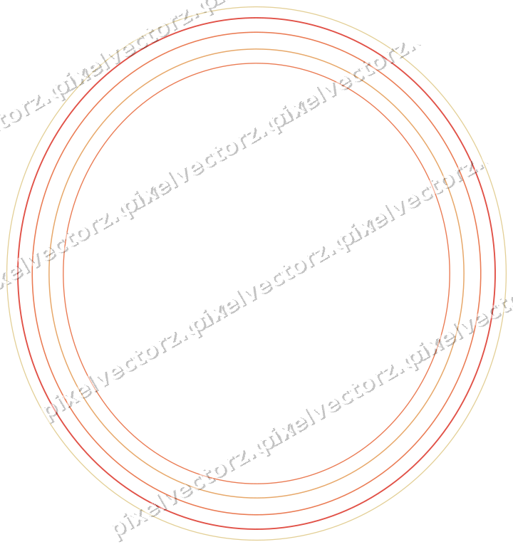 Dekorativer Zierrahmen in Rot und Orange mit Oval