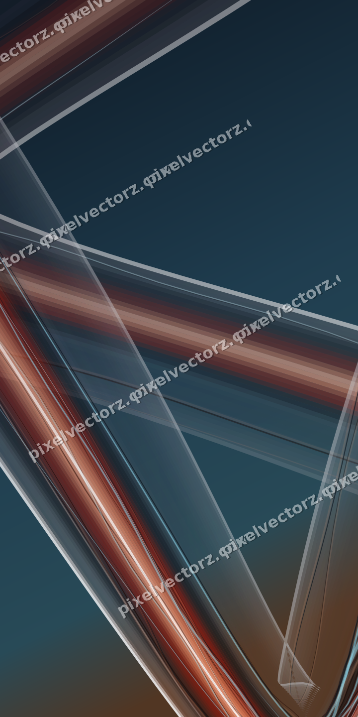 Abstrakter Glasbogen in Rot und Orange