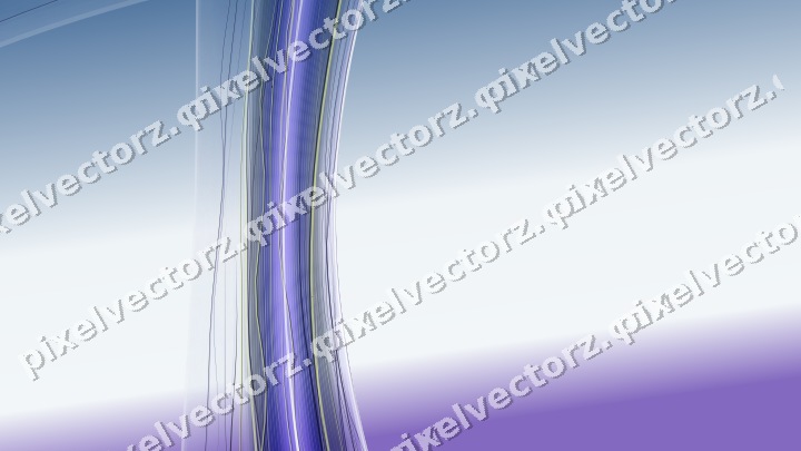 Abstrakter Glasbogen in Blau und Türkis