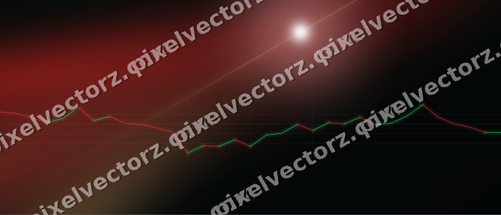 Leuchtender Neon Diagramm Hintergrund in Rot und Grün