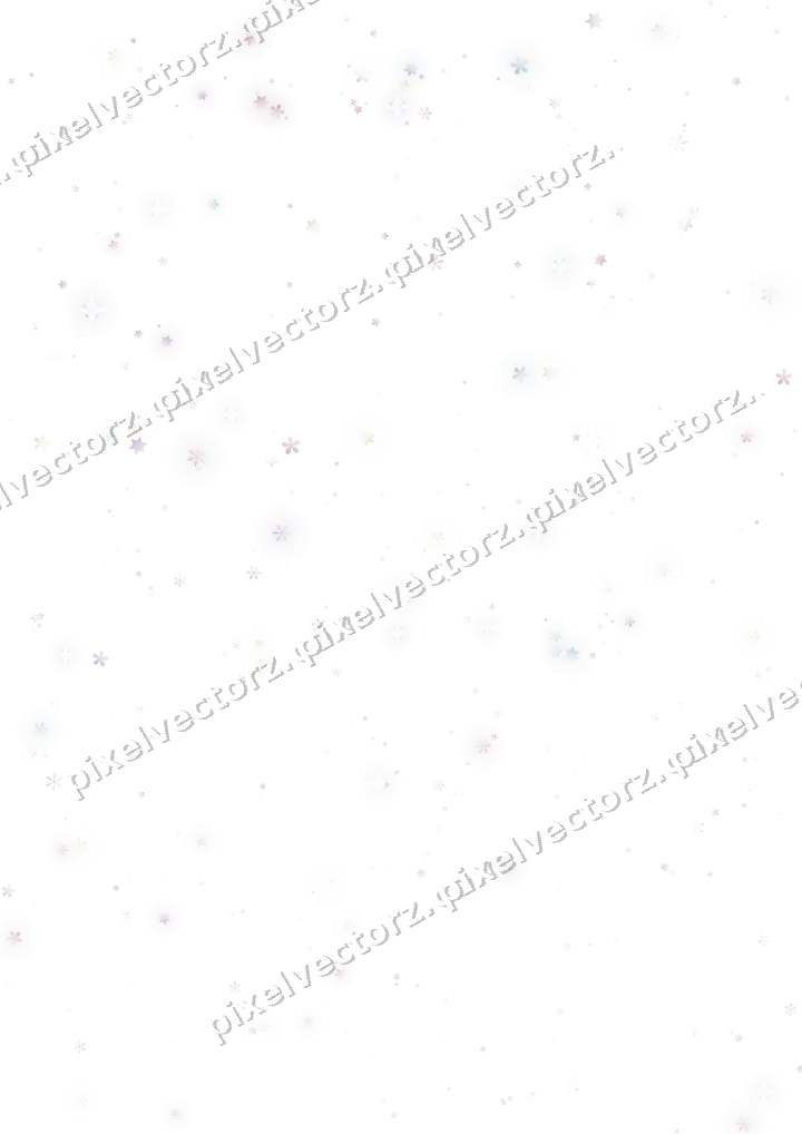 Glitzerregen aus Sternen und Schneeflocken auf transparentem Grund