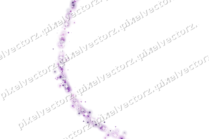 Glitzerbogen aus Sternen und Dreiecken auf transparentem Grund