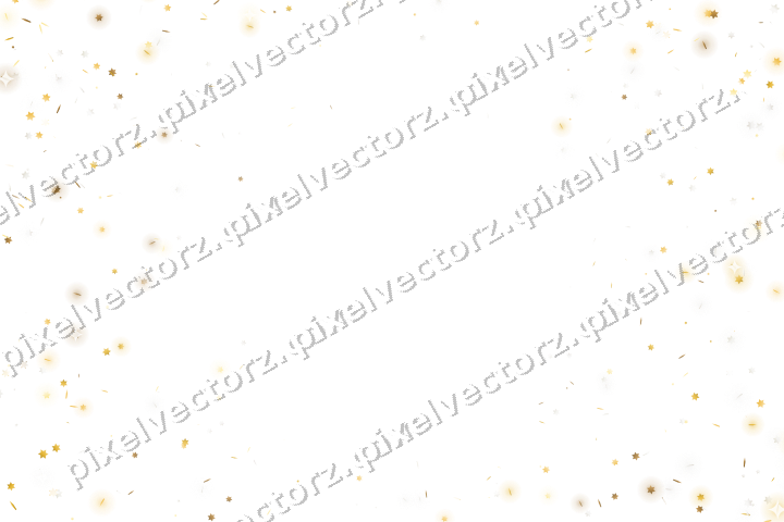 Glitzerkranz aus Sternen und Splittern auf transparentem Grund