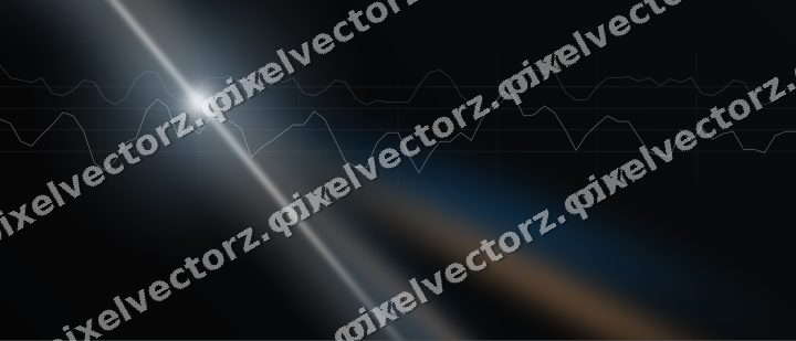 Leuchtender Neon Diagramm Hintergrund in Blau und Orange