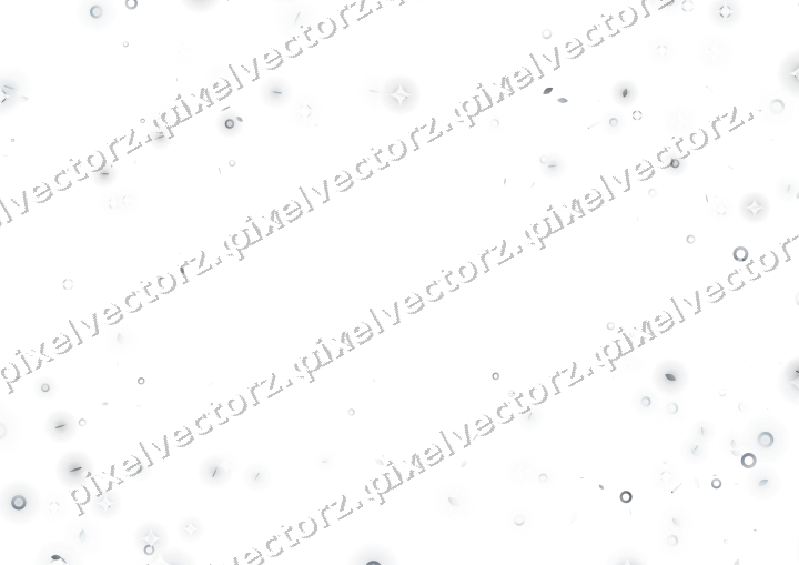 Glitzervignette aus Tropfen und Ringen auf transparentem Grund