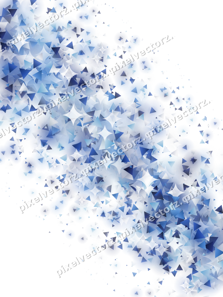 Glitzerband aus Dreiecken in Blau und Türkis auf transparentem Grund