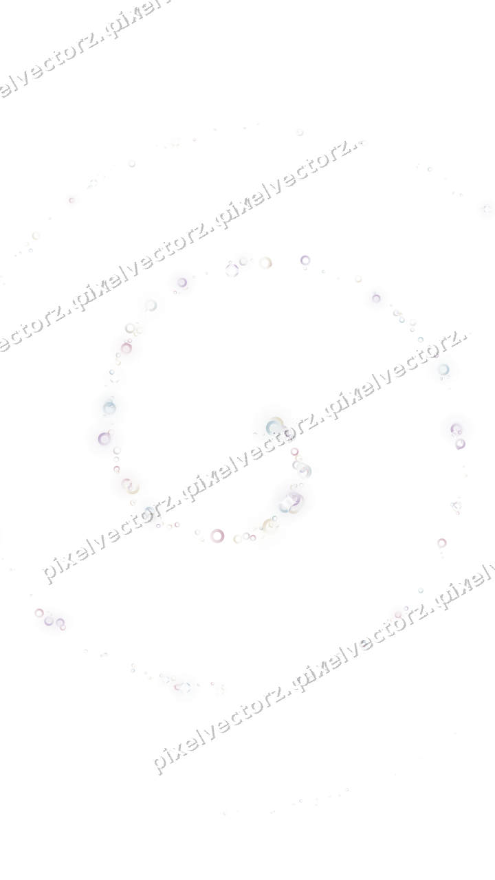 Glitzerspirale aus Ringen in Blassrosa auf transparentem Grund