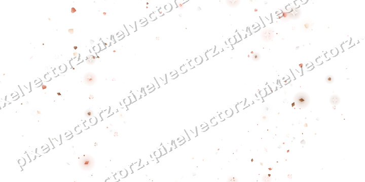 Glitzerkranz aus Herzen und Rauten in Orange auf transparentem Grund