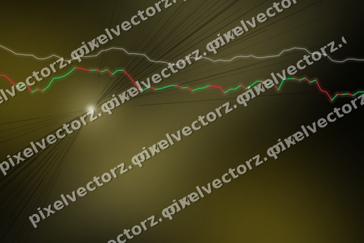Leuchtender Neon Diagramm Hintergrund in Bernstein und Gelb