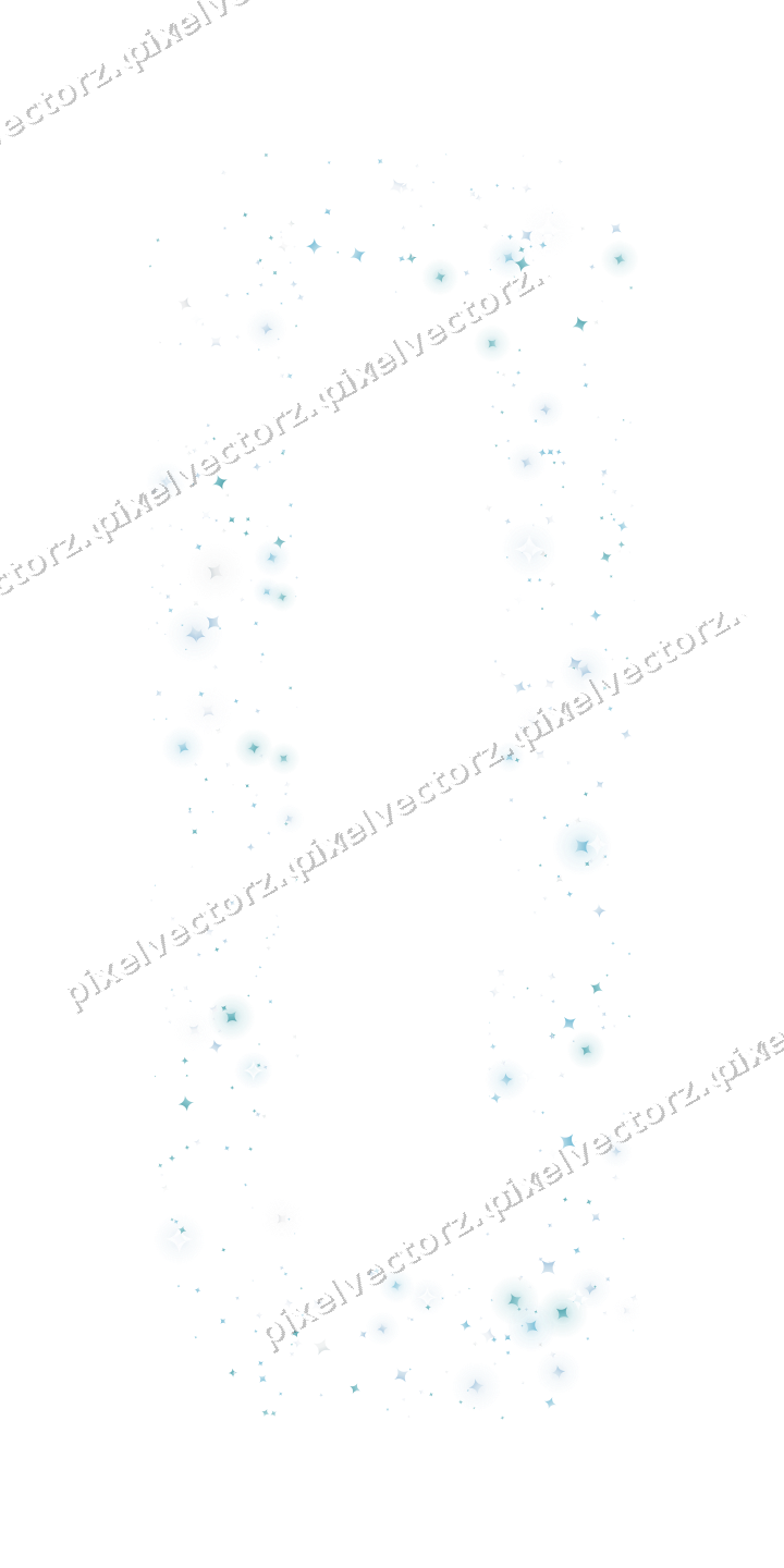 Glitzerrahmen aus Funken in Türkis auf transparentem Grund
