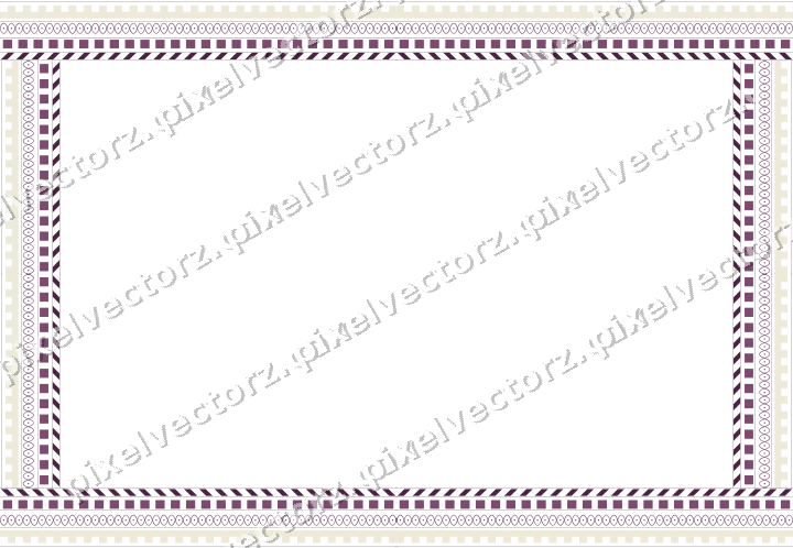 Decorative picture frame border in dark magenta and lime with dentil