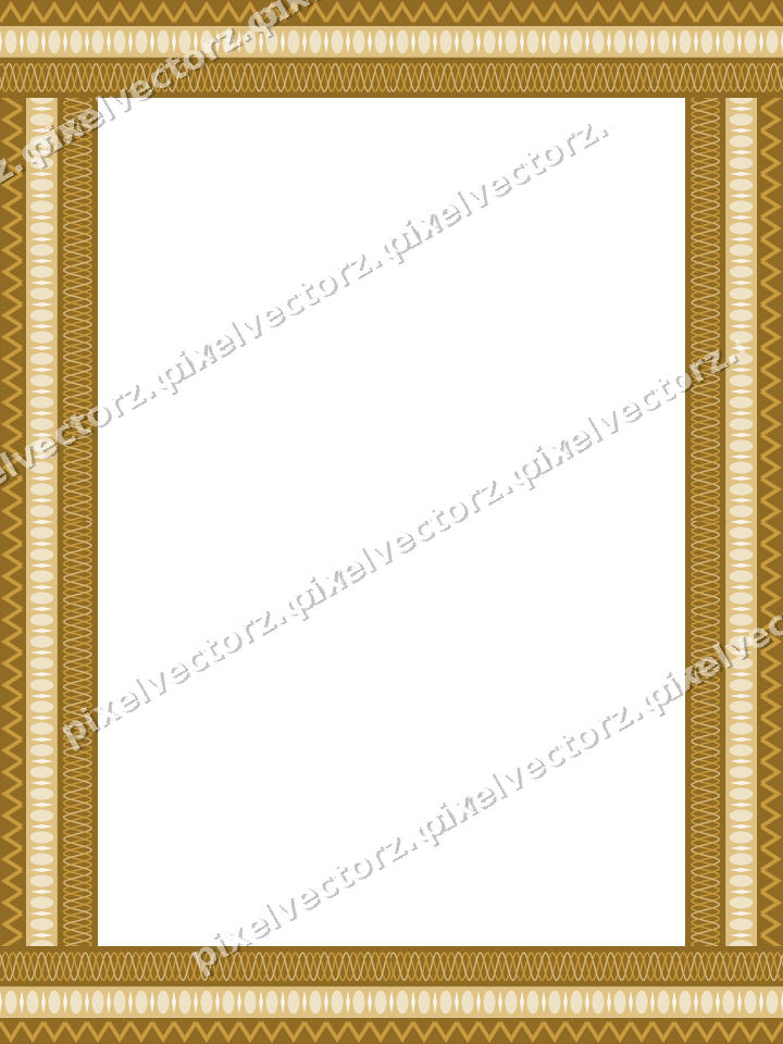 Decorative picture frame border in dark pink and amber with zigzag
