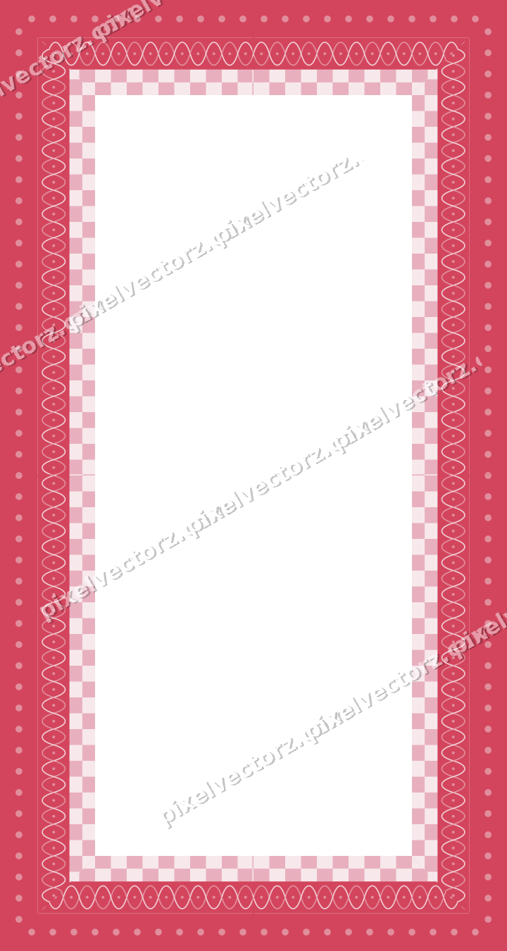 Decorative picture frame border in pale pink with arabesque