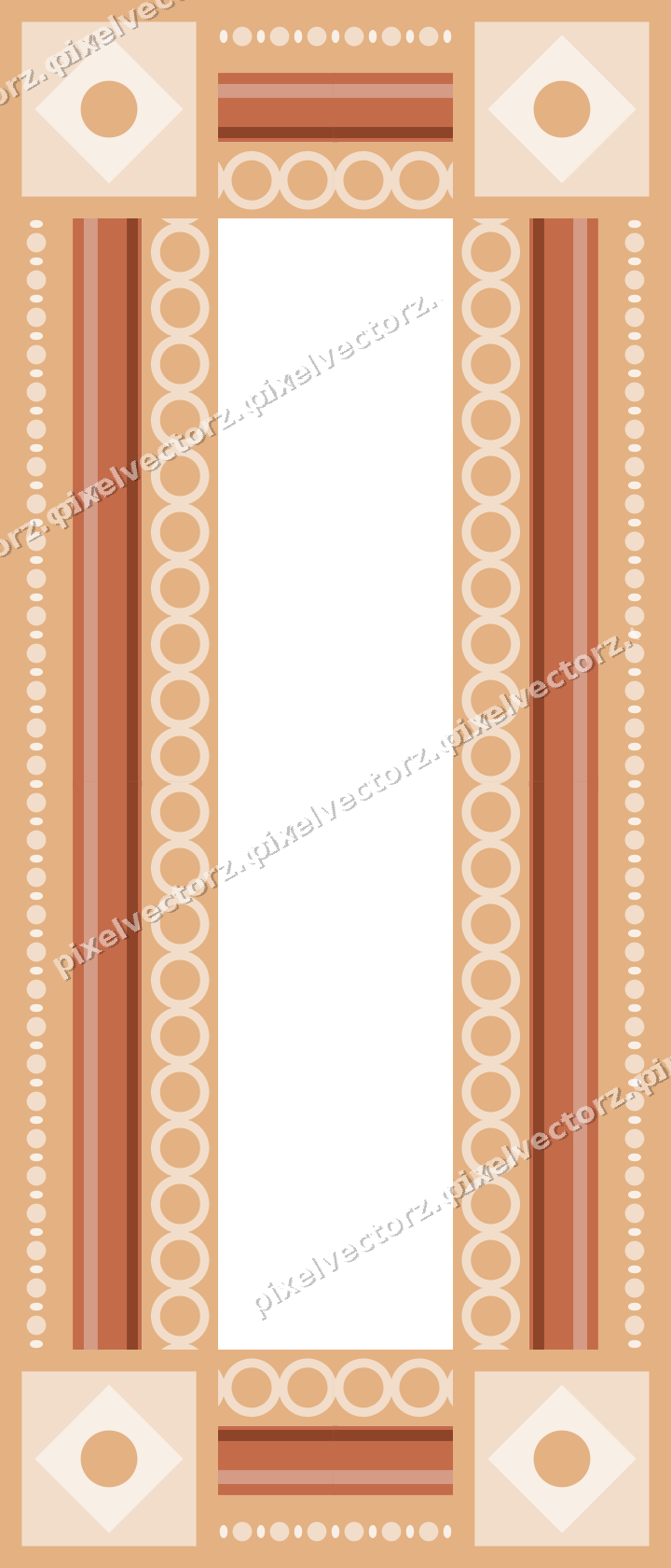 Decorative picture frame border in dark teal with bead and reel