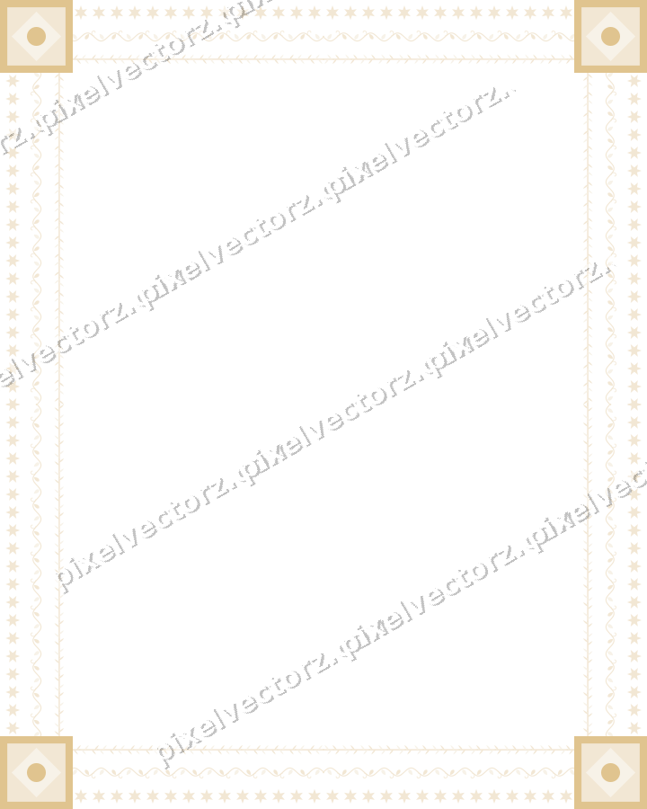 Decorative picture frame border in dark green and red with star band