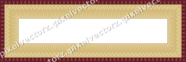 Decorative picture frame border in dark pink with fleur de lis band