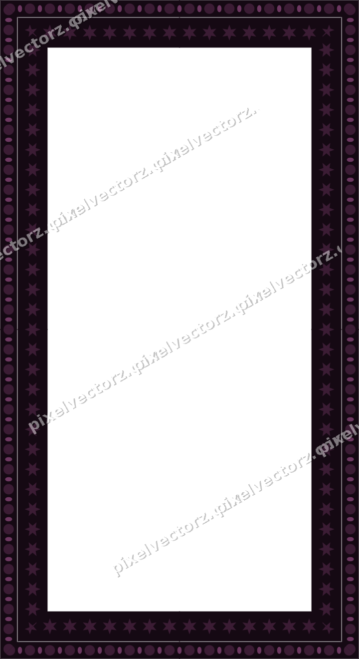 Decorative picture frame border in dark magenta with bead and reel
