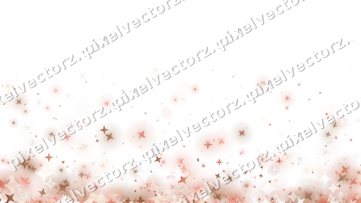 Glitzeraufstieg aus Sternen in Orange und Rot auf transparentem Grund