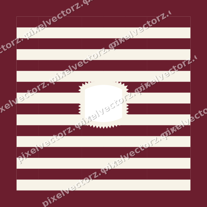 Decorative patterned mat frame in dark pink with horizontal stripes