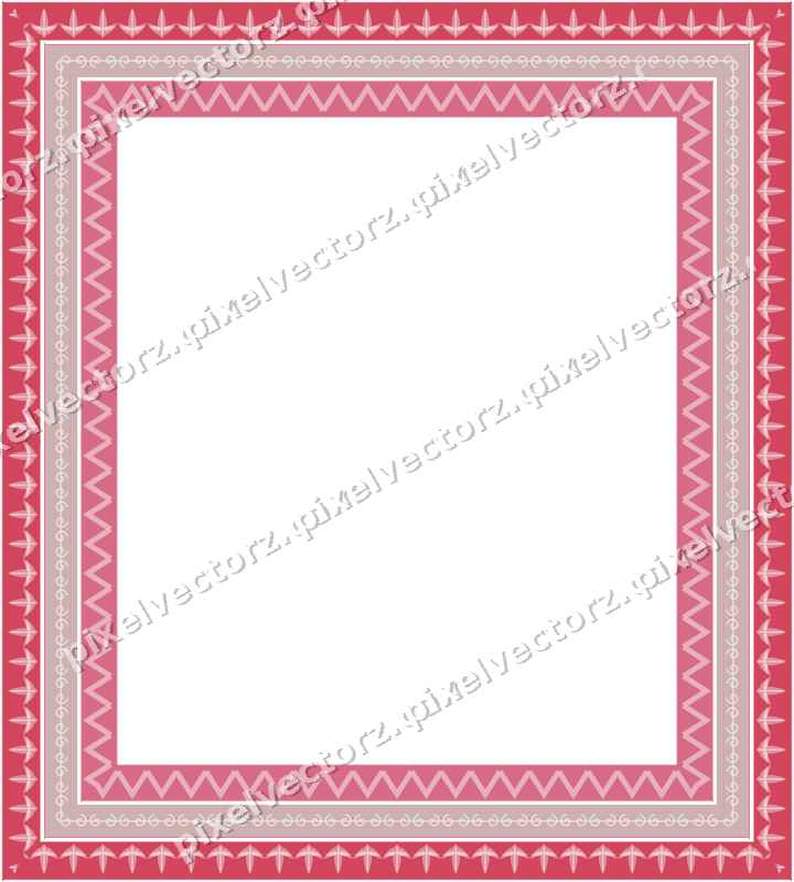 Decorative picture frame border in pale pink with acanthus leaf