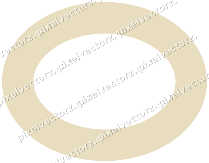 Decorative line art frame in dark pink and red with oval