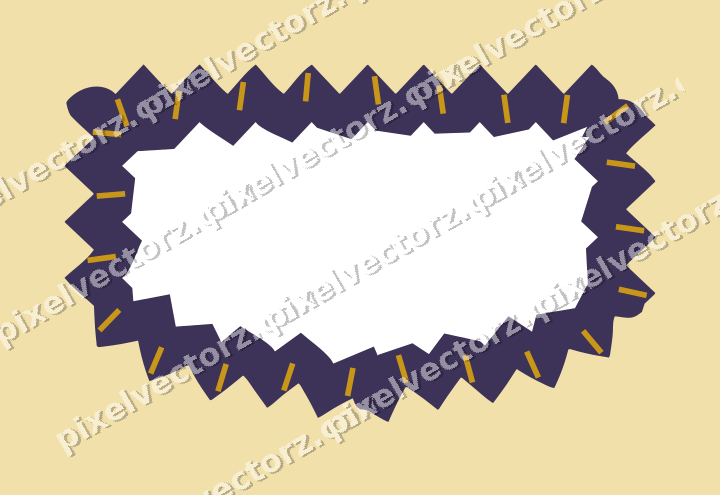 Decorative patterned mat frame in amber and purple with plain ground