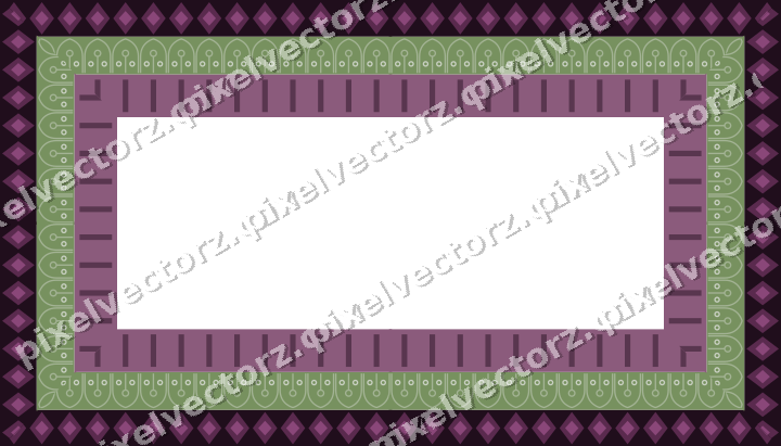Decorative picture frame border in dark magenta with gothic tracery