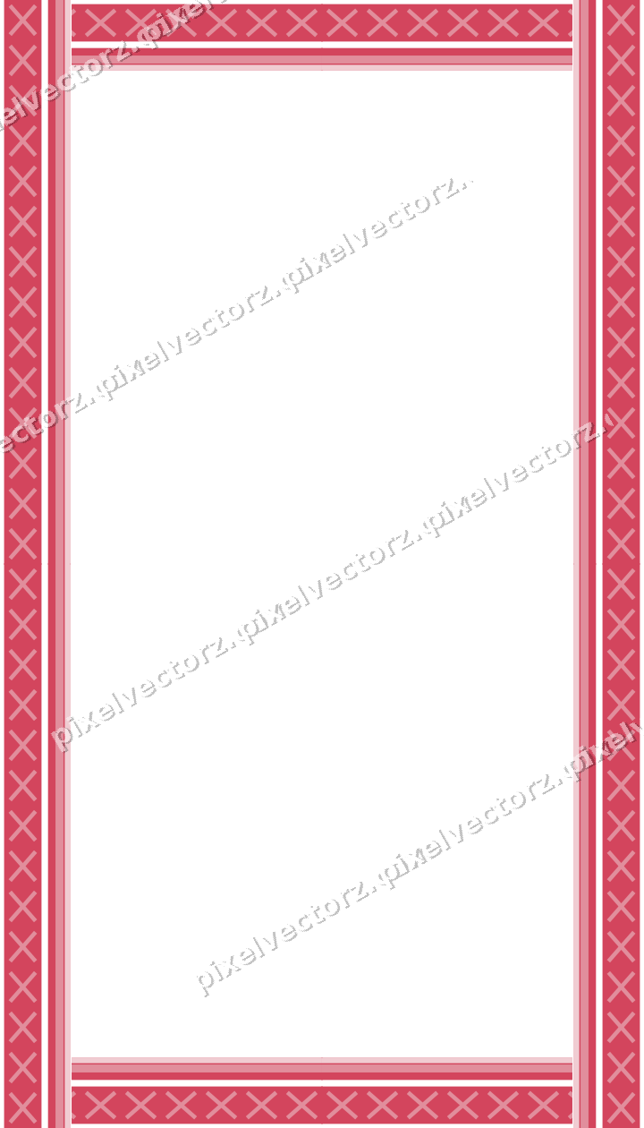 Decorative picture frame border in pale pink with cross band