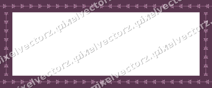 Decorative picture frame border in dark magenta with rosette band