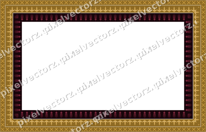 Decorative picture frame border in dark pink with acanthus leaf