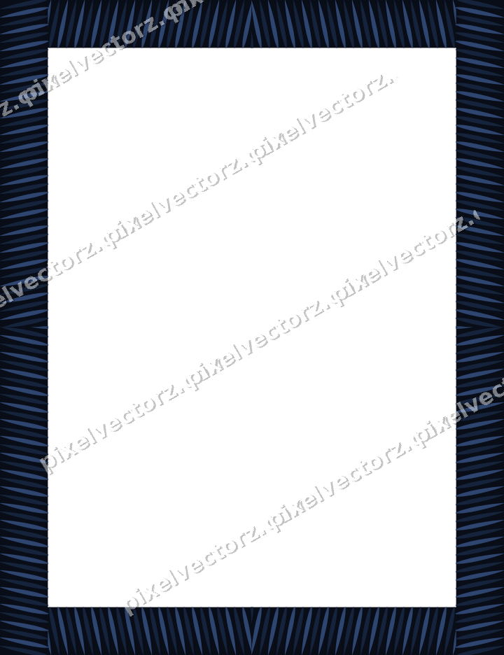Decorative picture frame border in dark blue with rope moulding