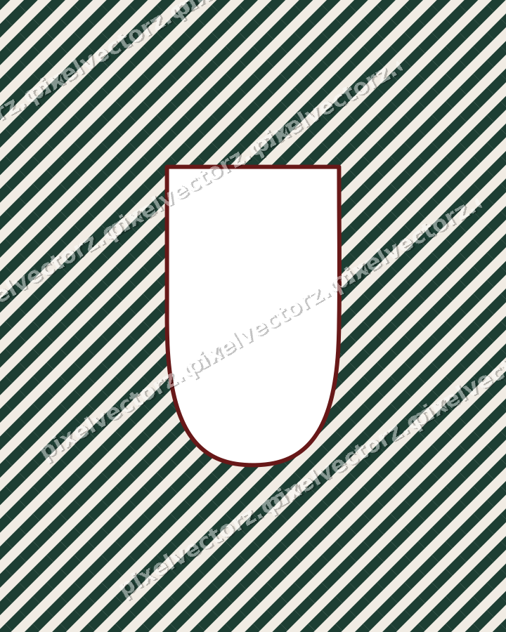 Decorative patterned mat frame in dark red with vertical stripes
