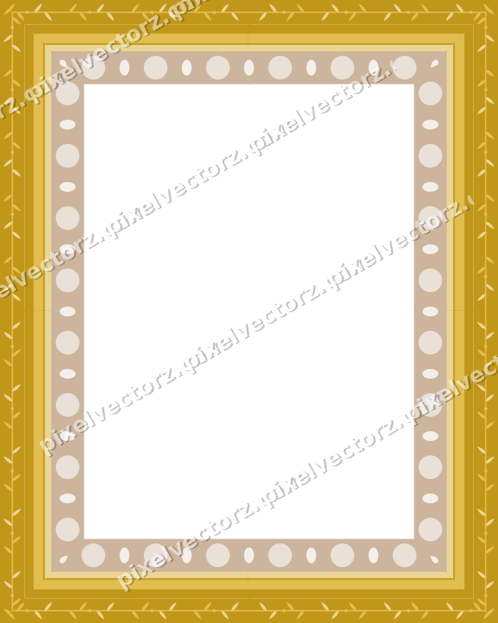 Decorative picture frame border in amber with laurel moulding