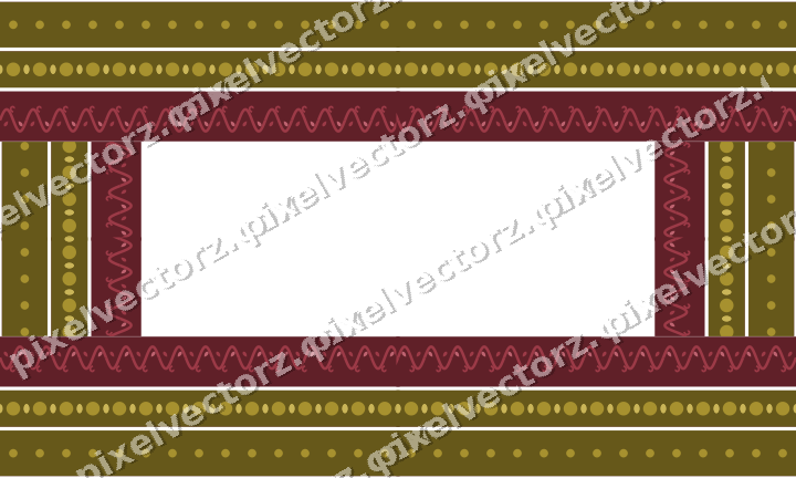 Decorative picture frame border in dark pink and red with dot row